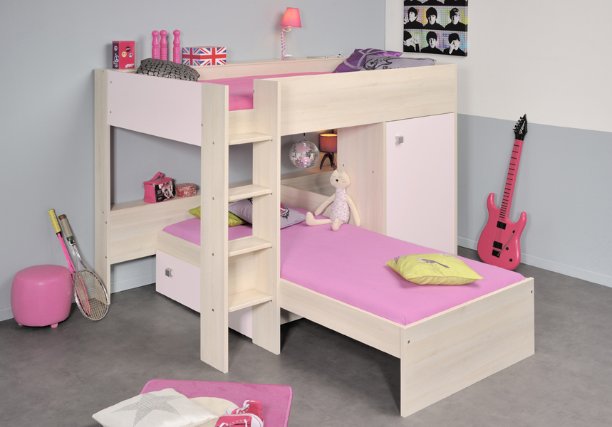 Parisot Ninety Bunk Bed In Pink