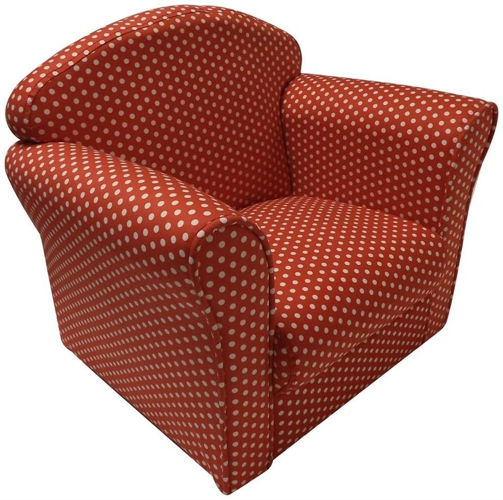 Kidsaw Mini Spotted Armchair Red