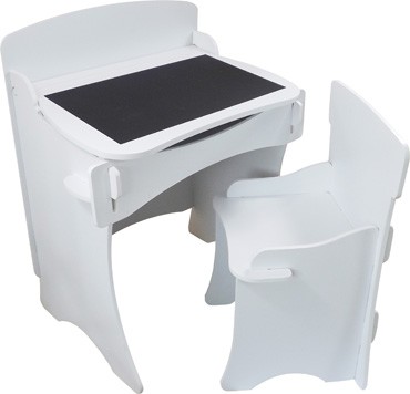 Kidsaw Traditonal Desk And Chair White/Blue