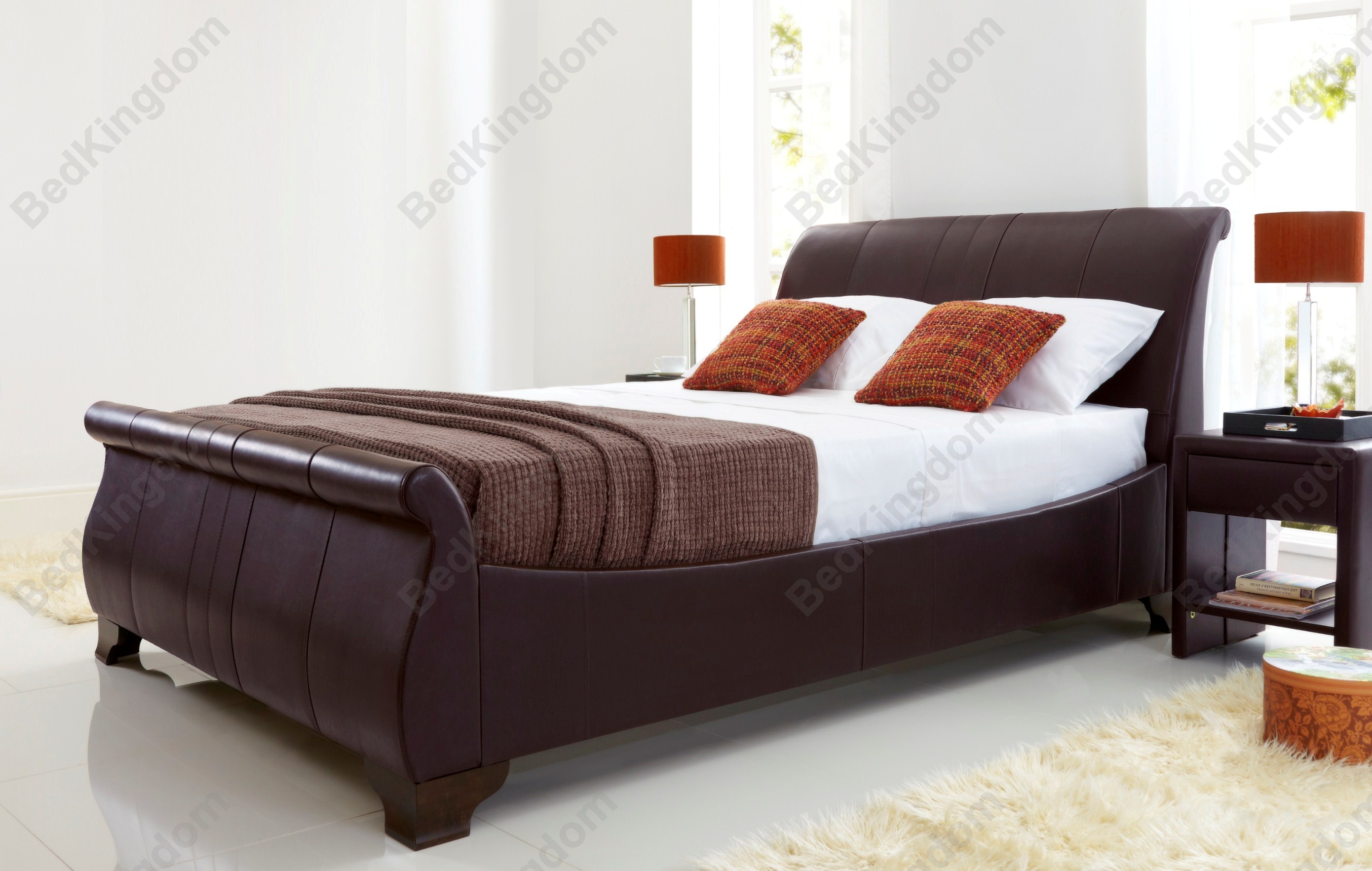 Kaydian Bamburgh Leather Bed Double