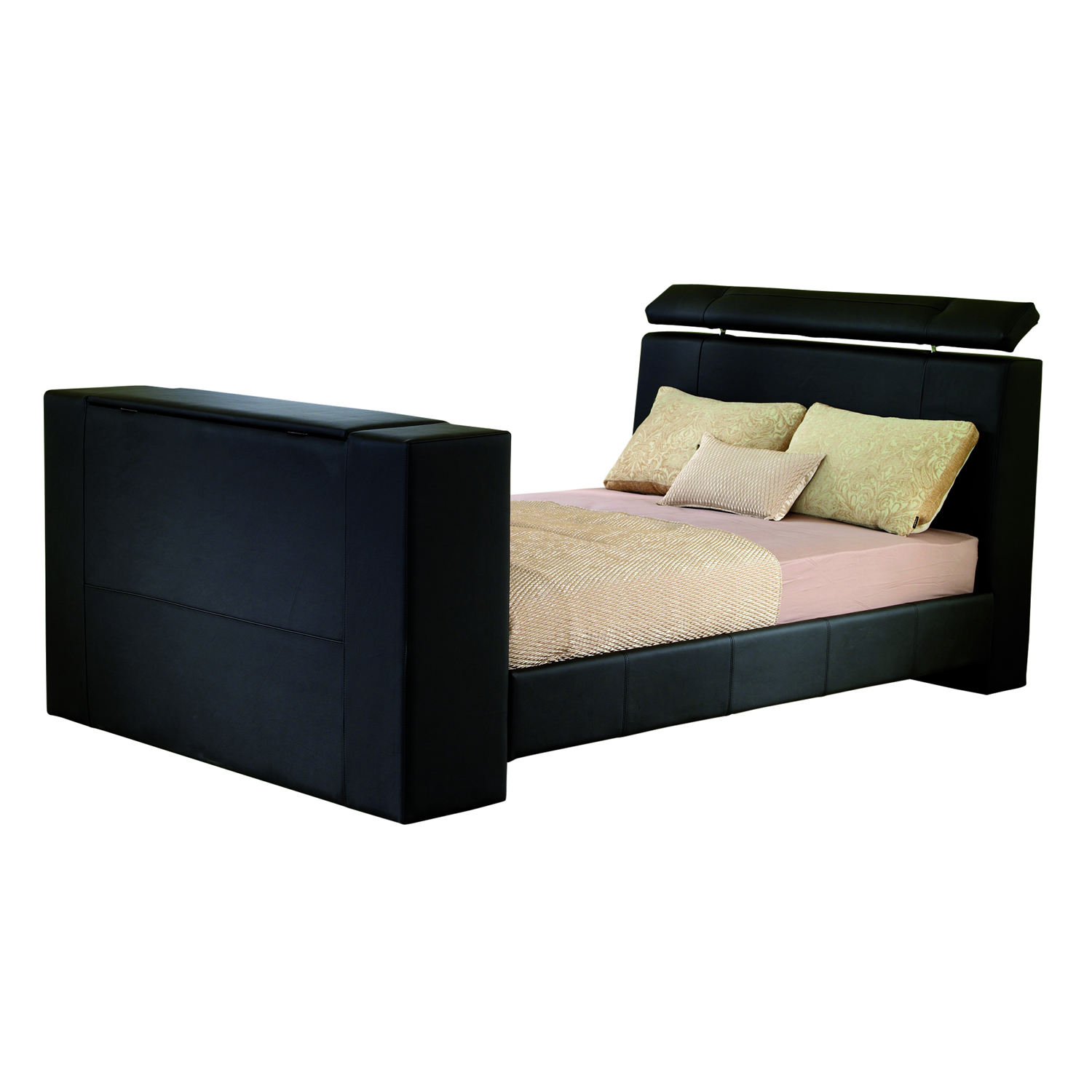 Image of Ambers International Manhattan Real Leather TV Bed