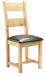 Kettle Chunky Oak Dining Chair (Pair)