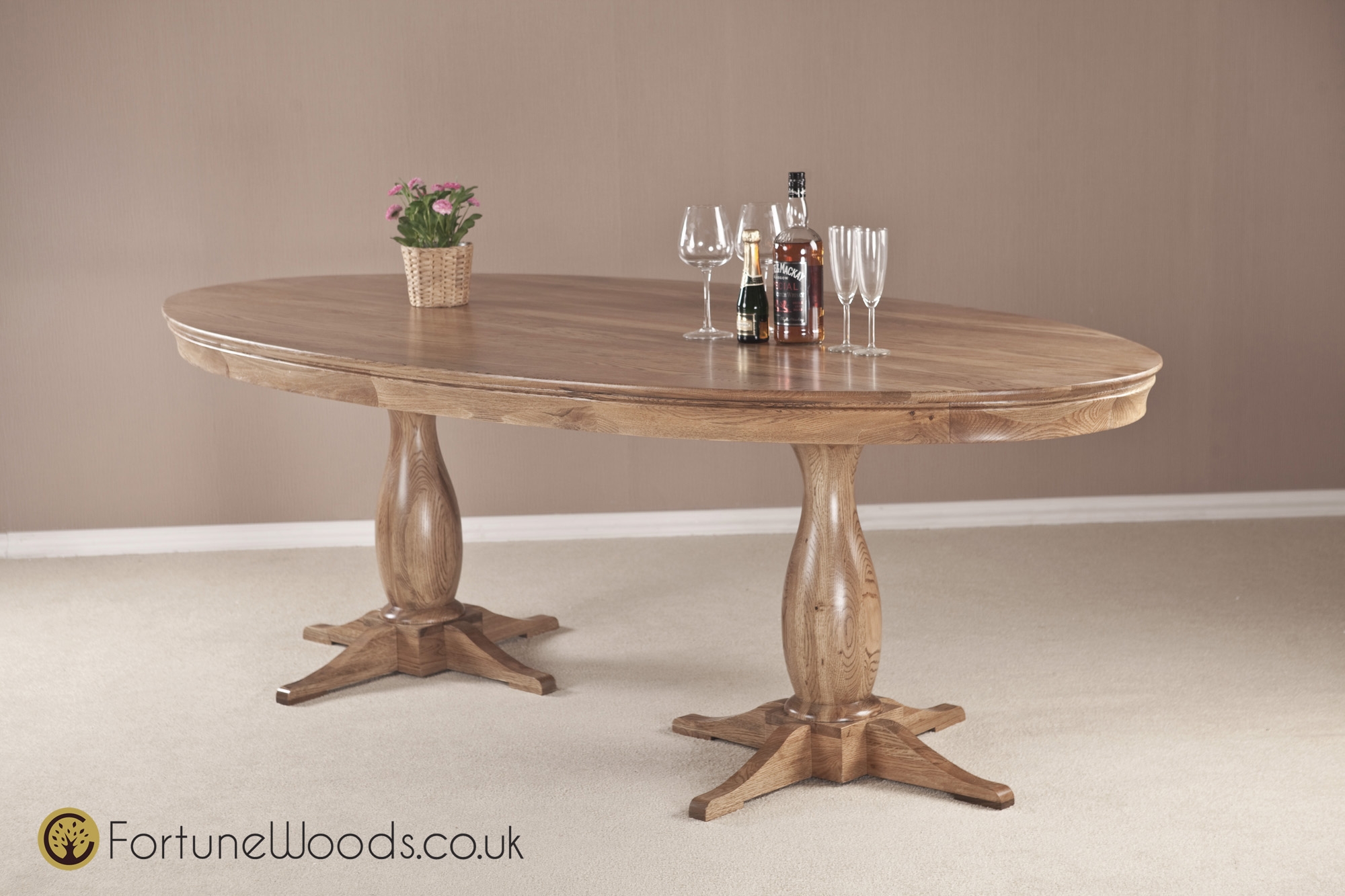 Fortune Woods Bordeaux Oval Table