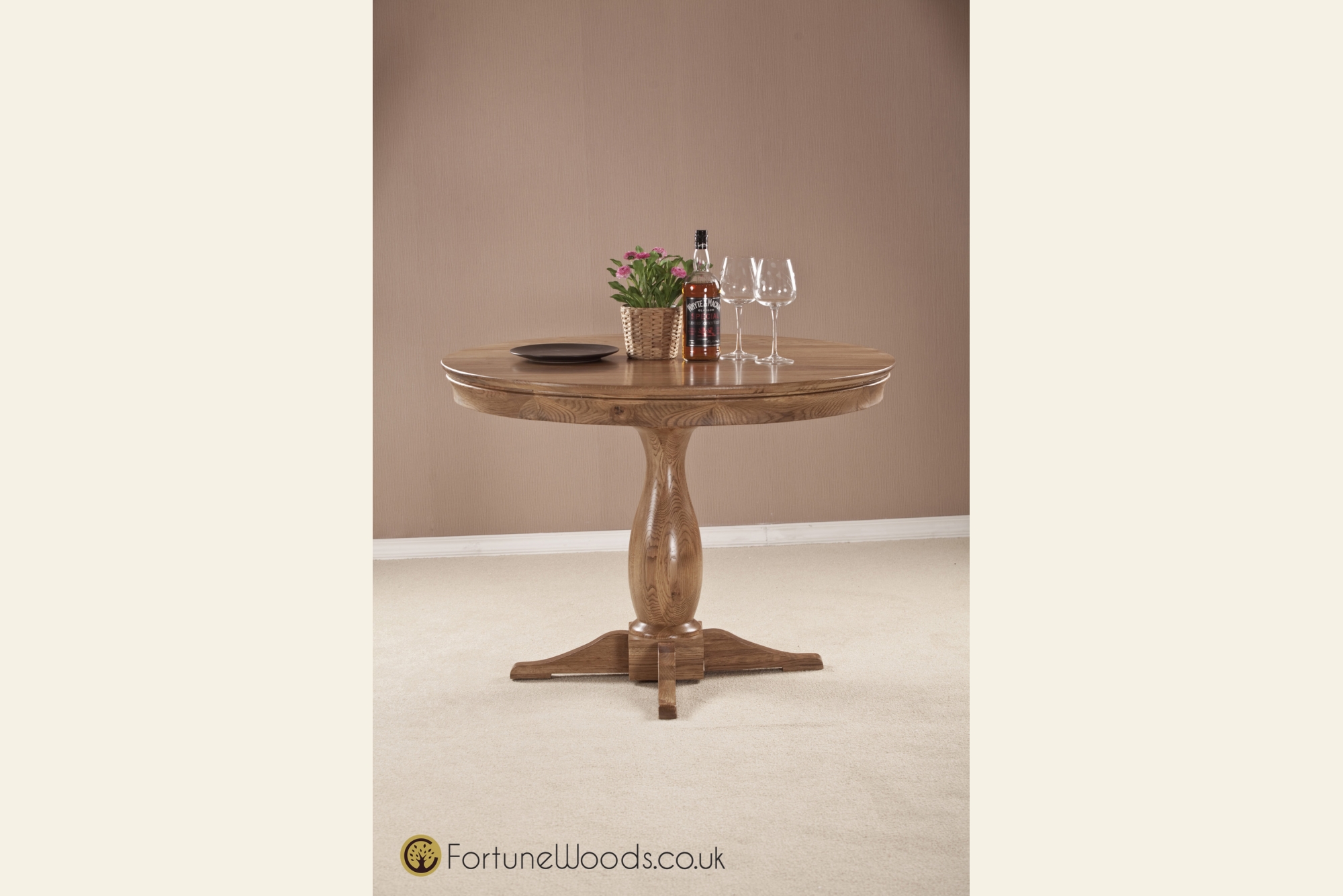Fortune Woods Bordeaux Round Dining Table