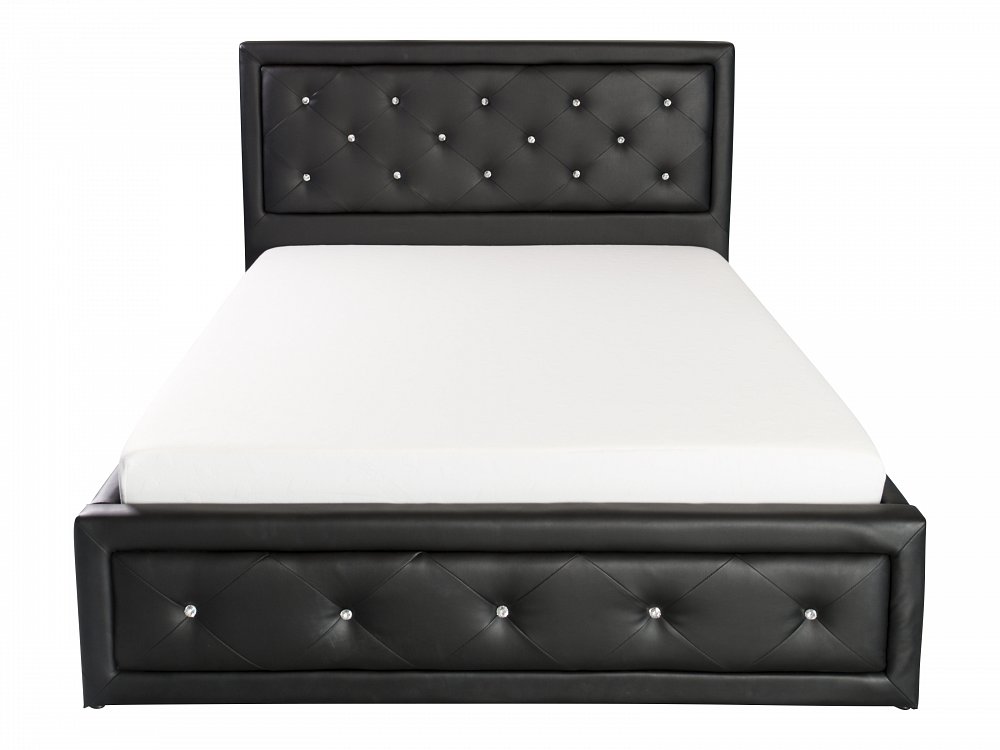 GFW Furniture Hollywood Storage Bed White Double