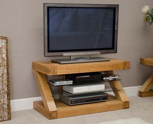 Homestyle GB Z Solid Oak 90cm TV Unit