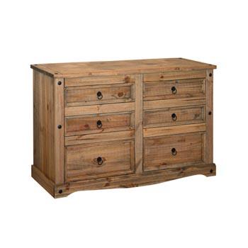 Pine People Corona 3+3 Drawer Wide Chest