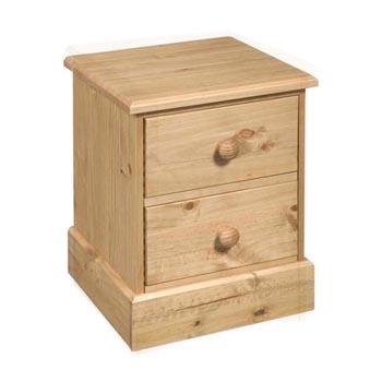 Pine People Cotswold 2 Drawer Bedside Cabinet