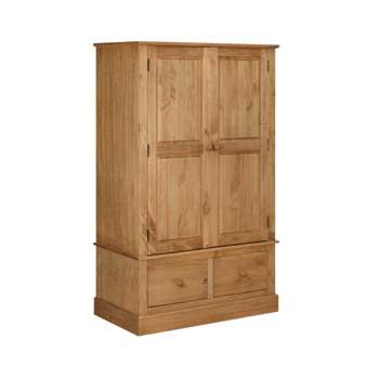 Pine People Cotswold 2 Door with 2 Drawer Wide Wardrobe