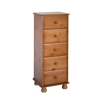 Pine People Dovedale 5 Drawer Narrow Chest
