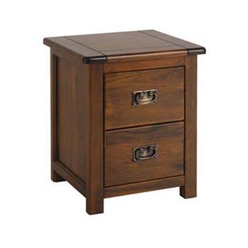 Expo Line Boston 2 Drawer Bedside Cabinet