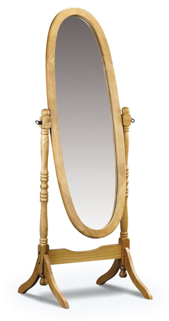 Julian Bowen Pickwick Solid Pine Cheval Bedroom Mirror