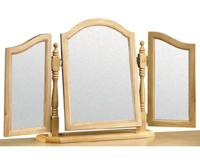 Julian Bowen Pickwick Solid Pine Triple Dressing Table Mirror
