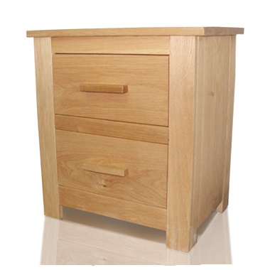 Flintshire Kinnerton Solid American Oak Bedside Cabinet