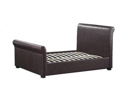 Magical Knightsbridge Faux Leather Bed Double
