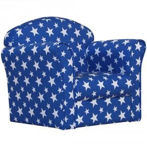 Kidsaw Mini Arm Chair Blue and White Stars
