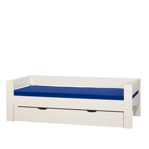 A2 - Clearance Kids World Single Bed in White with Underbed Drawer