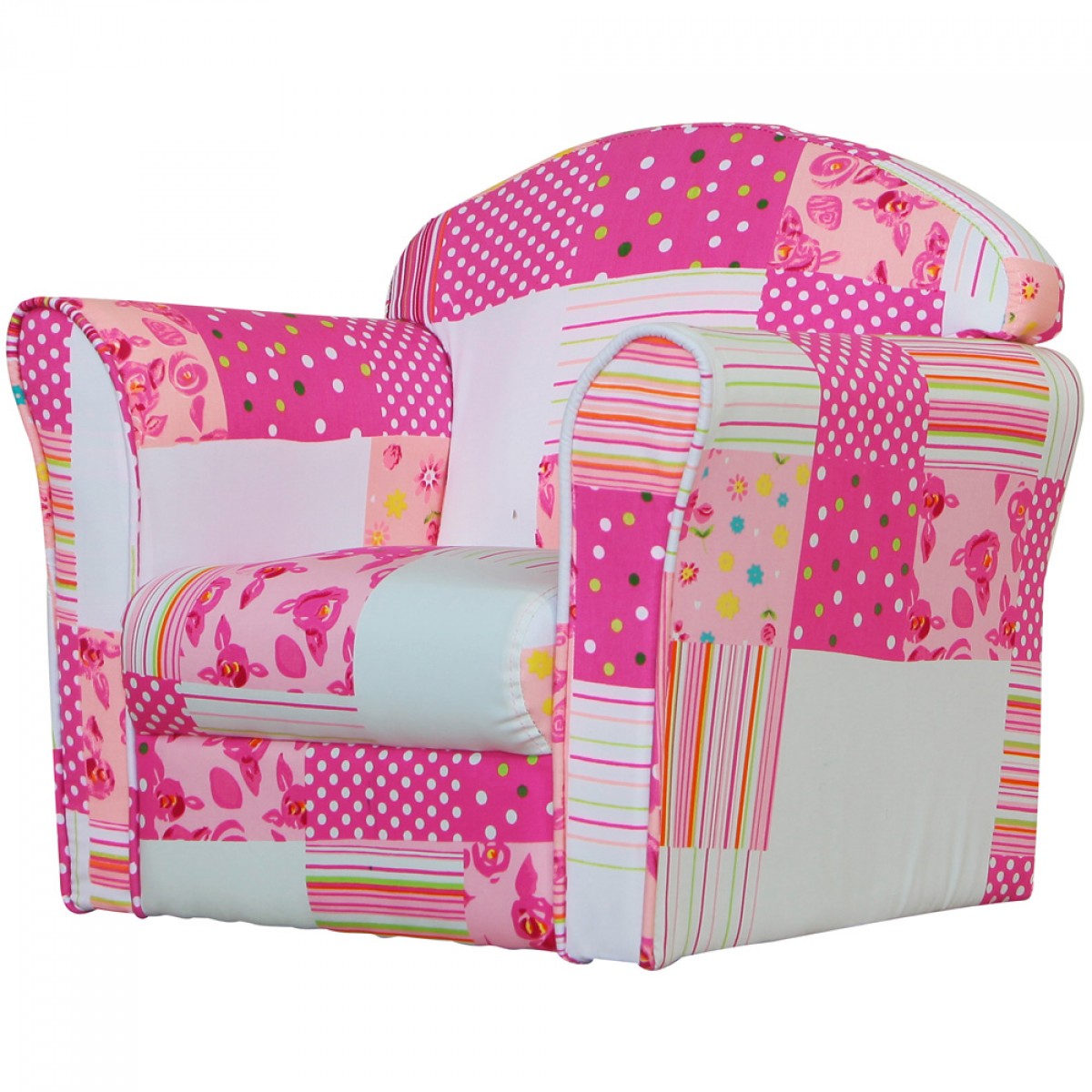 Kidsaw Mini Patchwork Armchair Pink