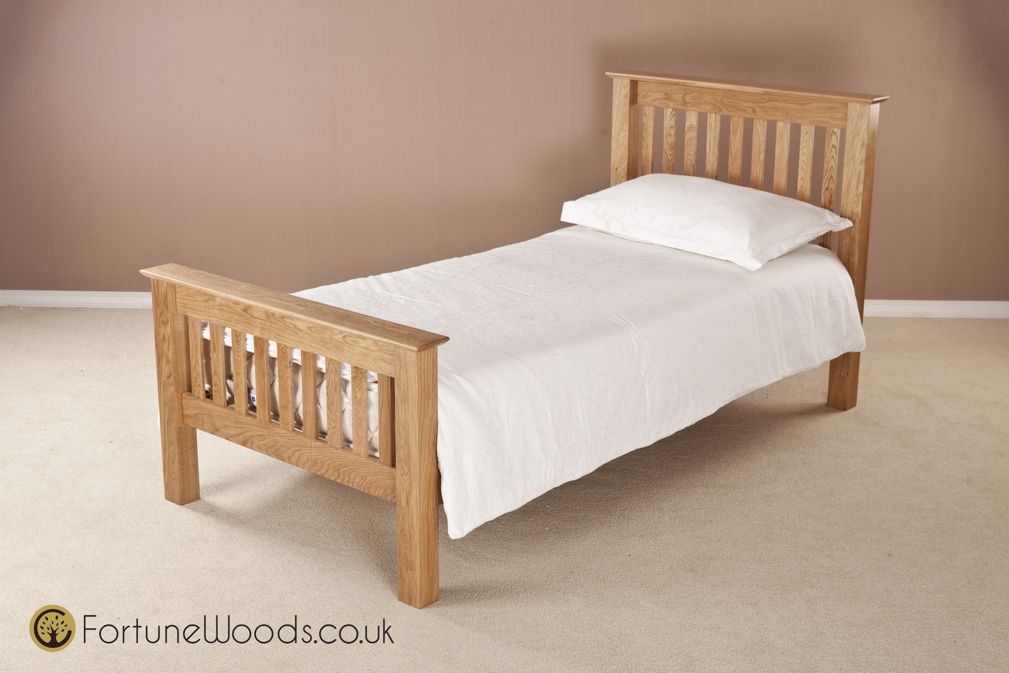 Fortune Woods Milano High Foot End Bed Single