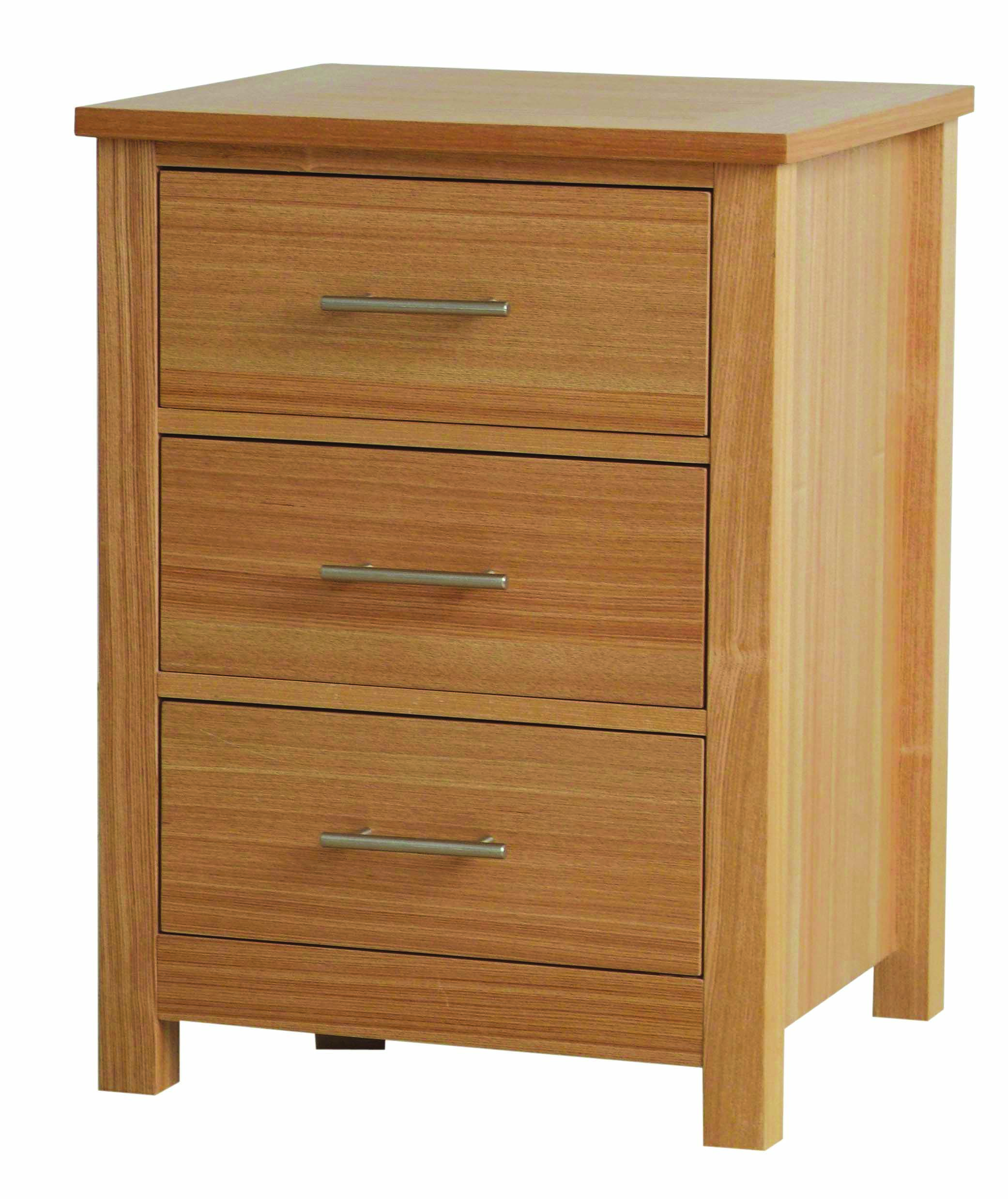 LPD Oakridge 3 Drawer Bedside Cabinet