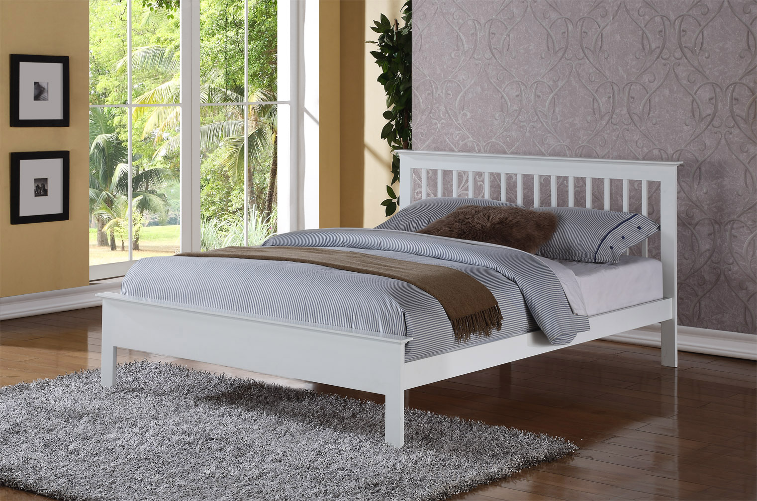 Flintshire Pentre White Bed Single