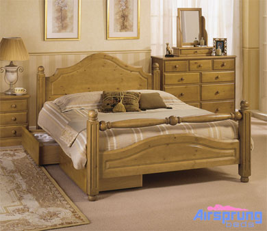 Image of Airsprung Carolina Wooden Bed Fashion Rail