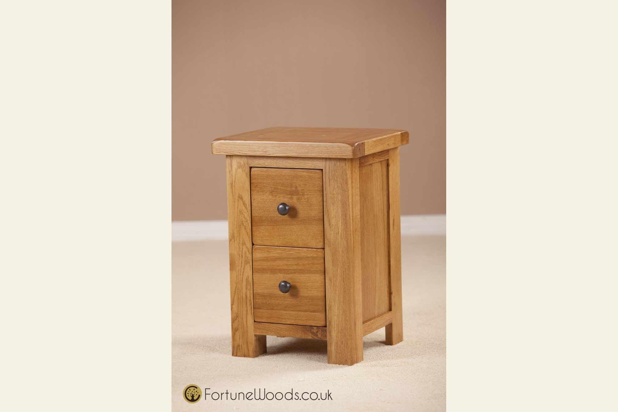 Fortune Woods Cotswold 2 Drawer Bedside