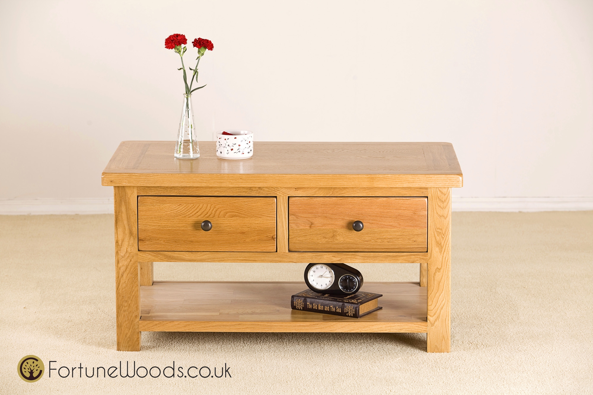 Fortune Woods Cotswold 2 Drawer Coffee Table