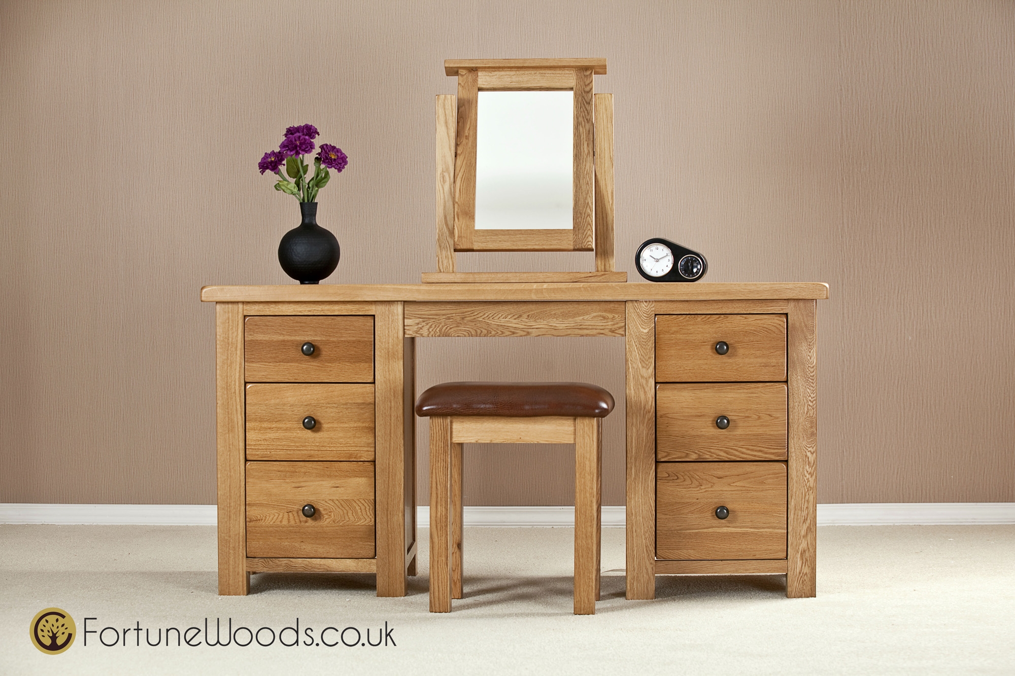 Fortune Woods Cotswold Double Dressing Table