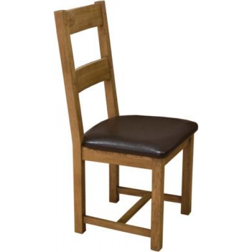 Home Style Rustic Oak Dining Chair