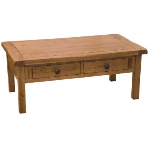 Home Style Rustic Oak Coffee Table