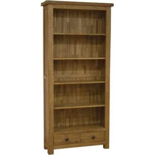 Home Style Rustic Oak Large Bookcase