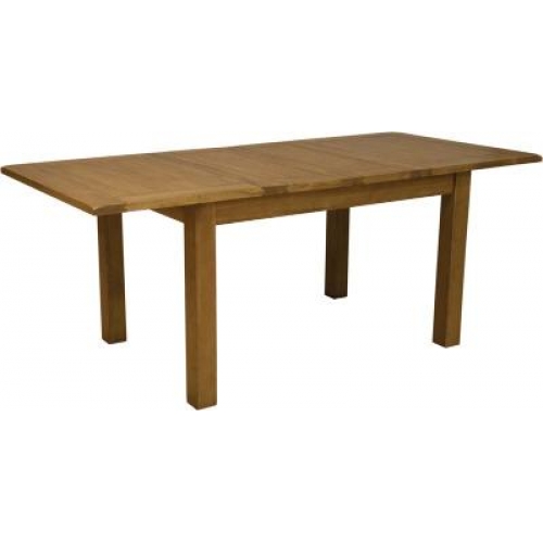 Home Style Rustic Oak Extending Dining Table