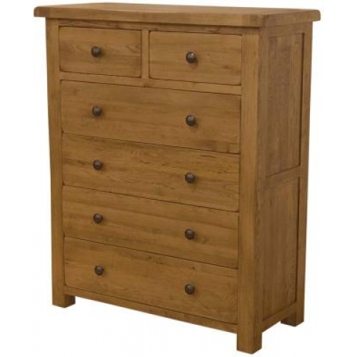 Home Style Rustic Oak 2 over 4 Chest