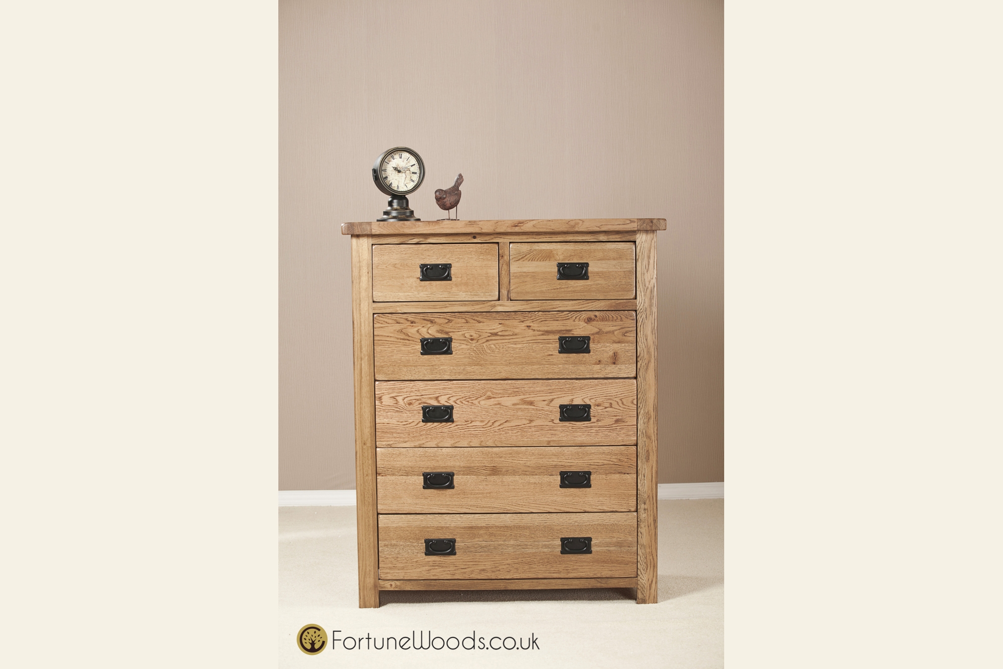 Fortune Woods Rustic 4+2 Drawer Chest