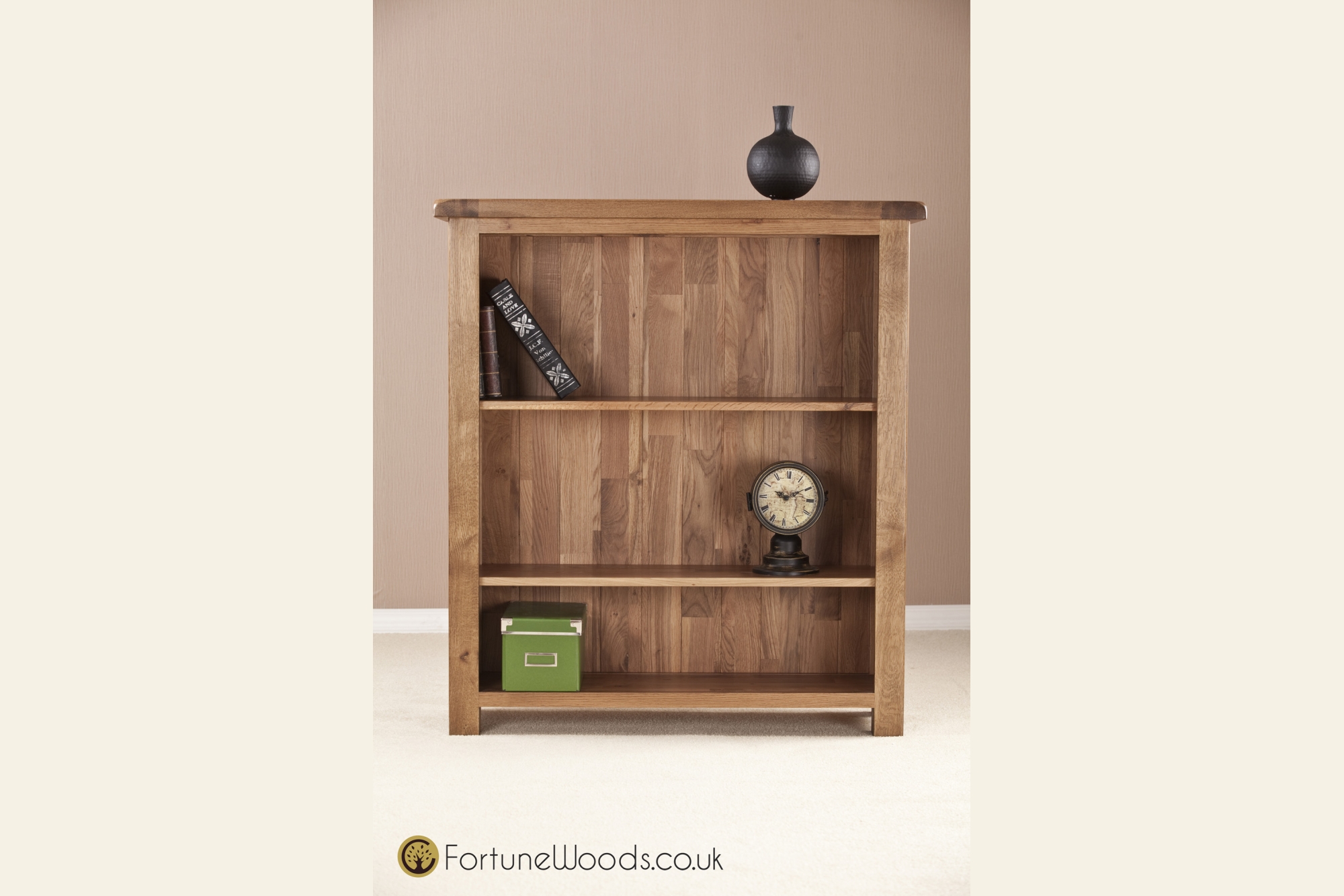 Fortune Woods Rustic 3' Wide Bookcase