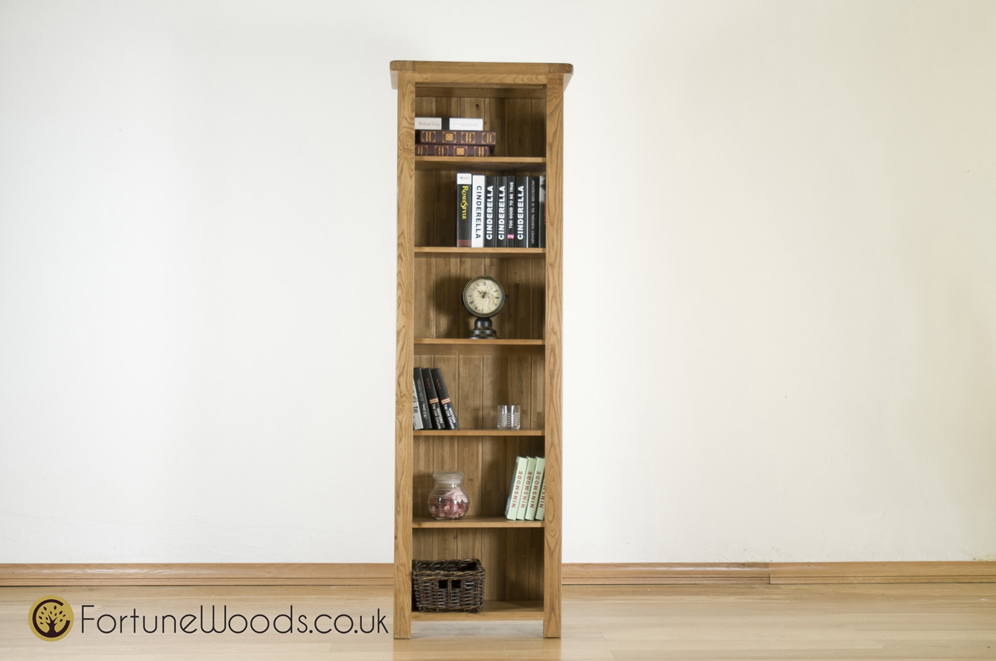 Fortune Woods Rustic 6' Narrow Bookcase