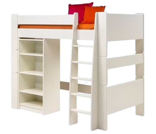 Steens For Kids High Sleeper and Tall Bookcase
