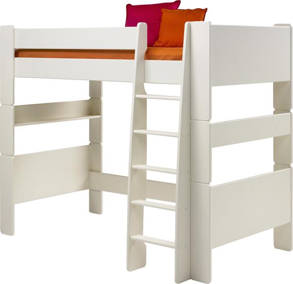 Steens For Kids High Sleeper in Solid Plain White