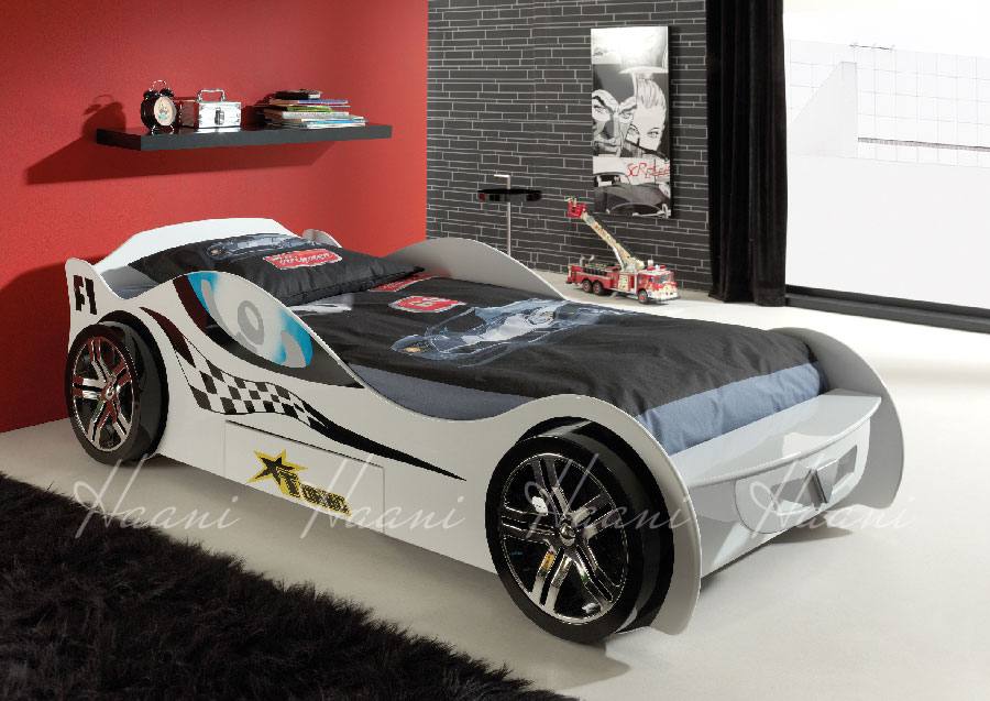 Haani Turbo Racer Bed White