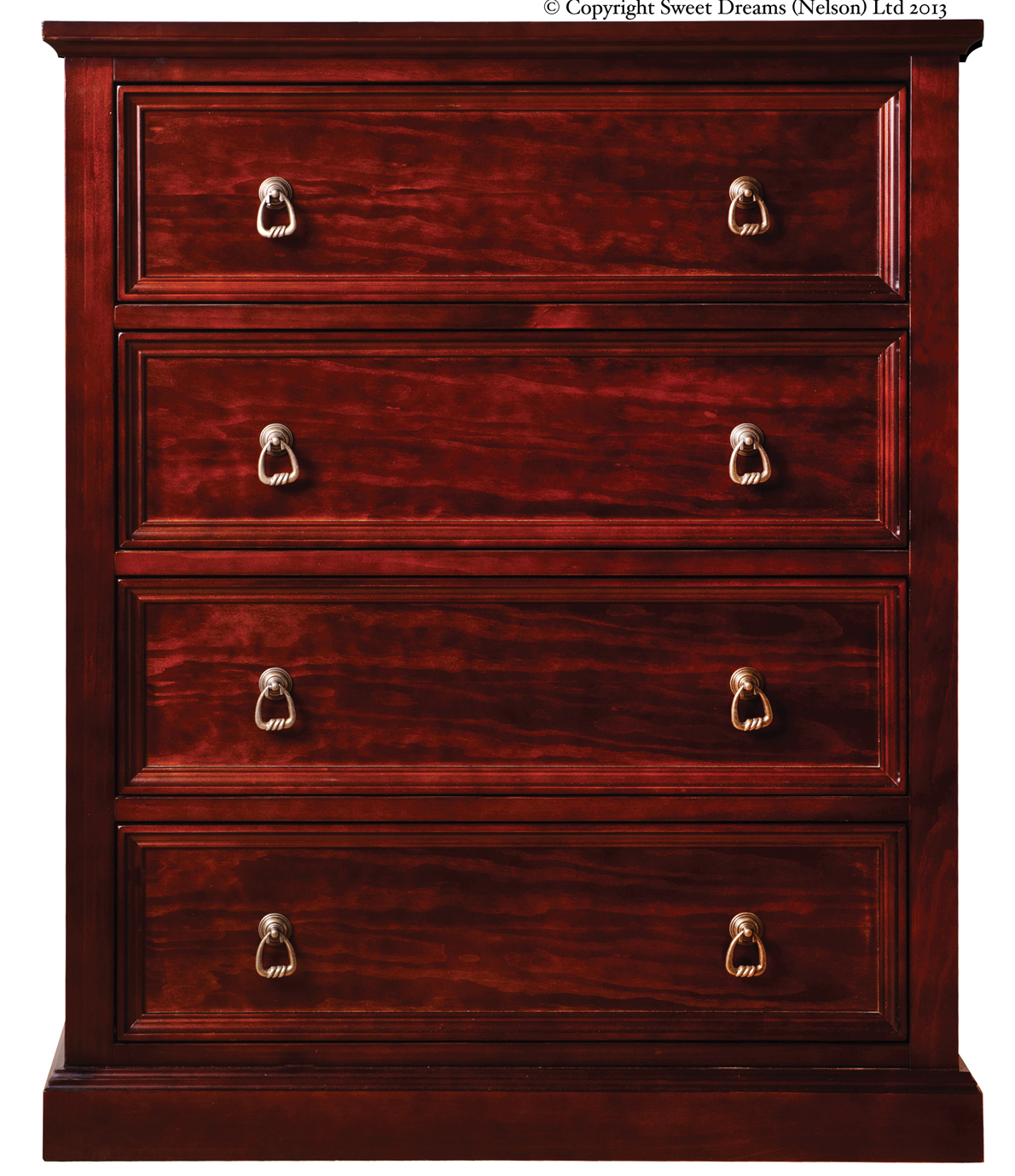 Sweet Dreams Wagner 4 Drawer Chest Mahogany