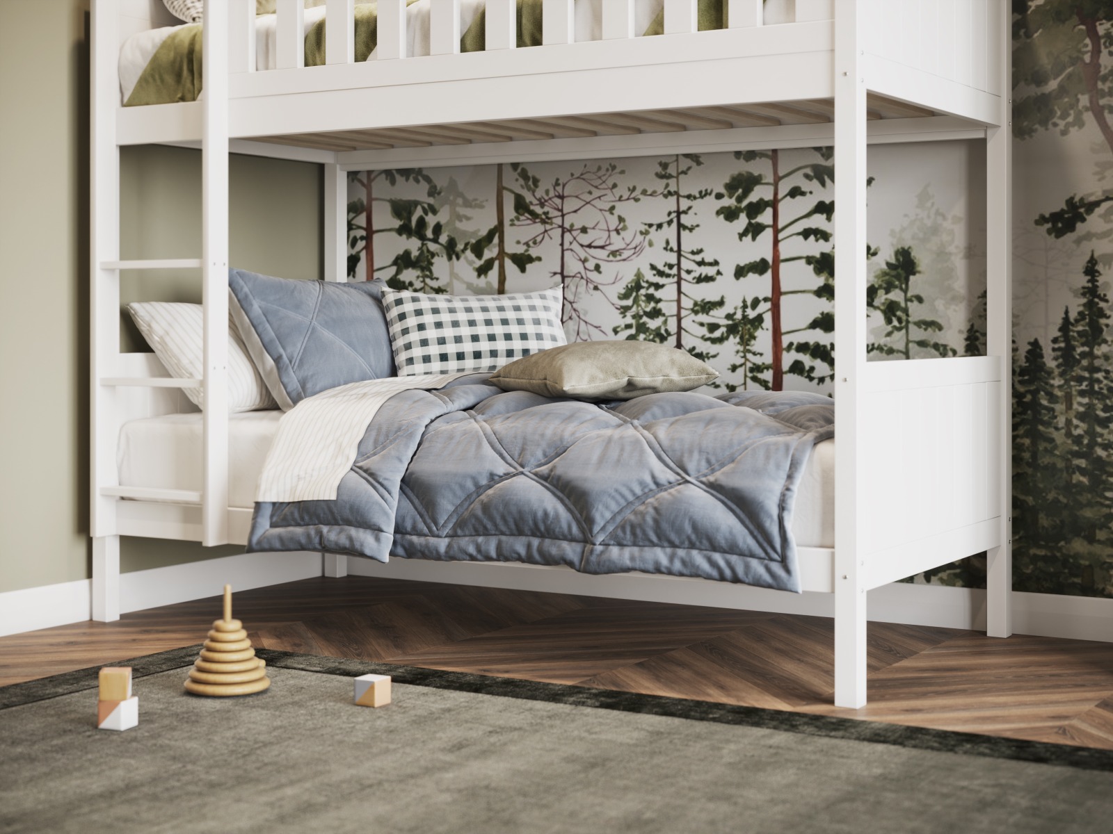 Flair Bea Wooden Bunk Bed White