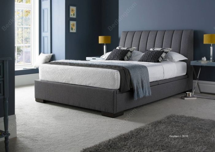 Kaydian Lanchester Fabric Ottoman Bed Frame in Grey