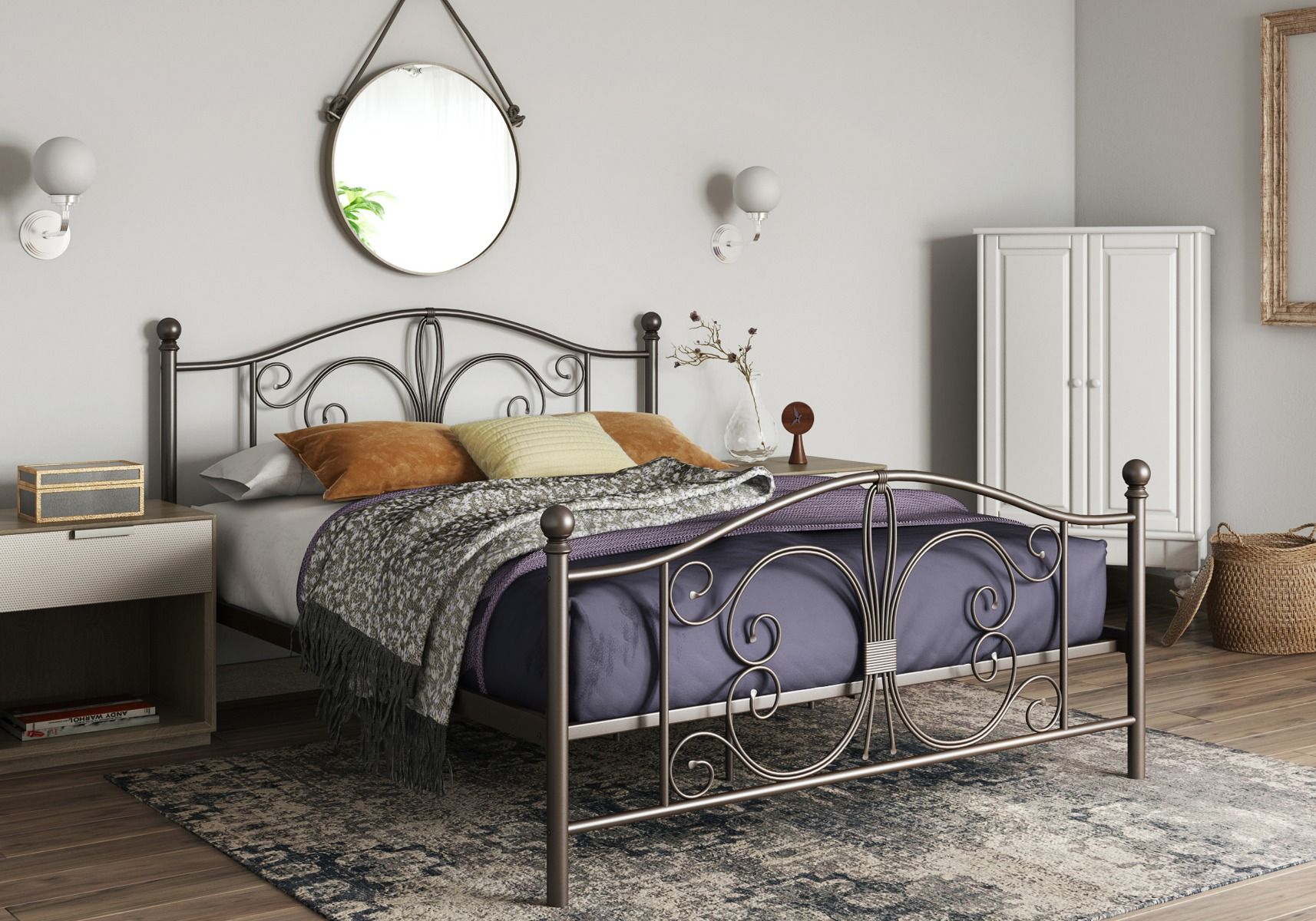 Dorel Ay Metal Bed Frame, How To Expand Metal Bed Frame