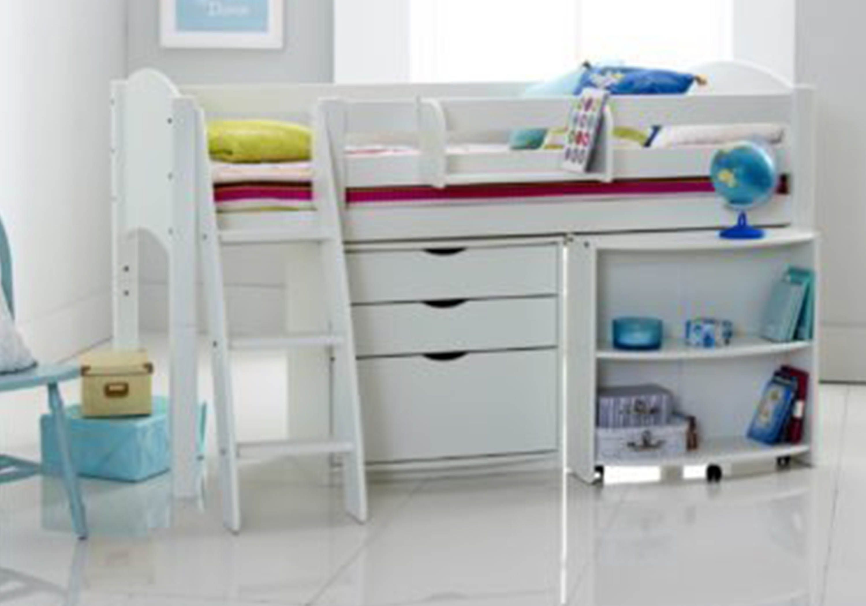 cabin bed with pull out desk