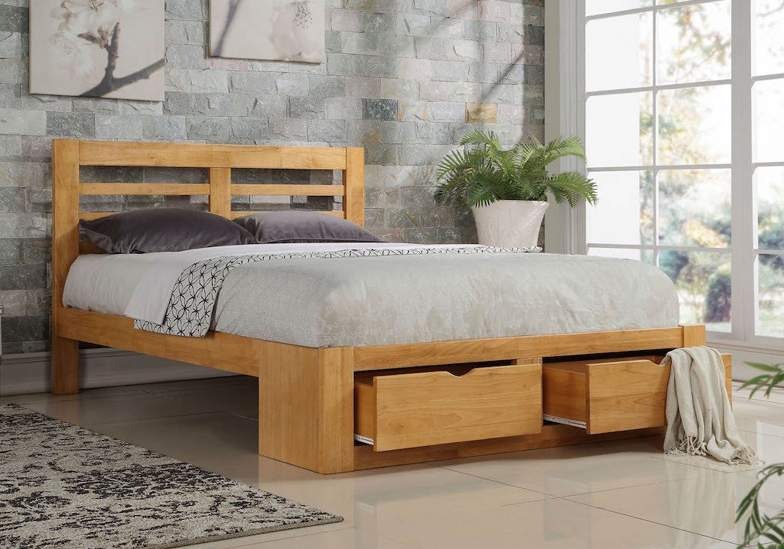 New Bretton Wooden Bed Frame, Wood Bed Frame Design
