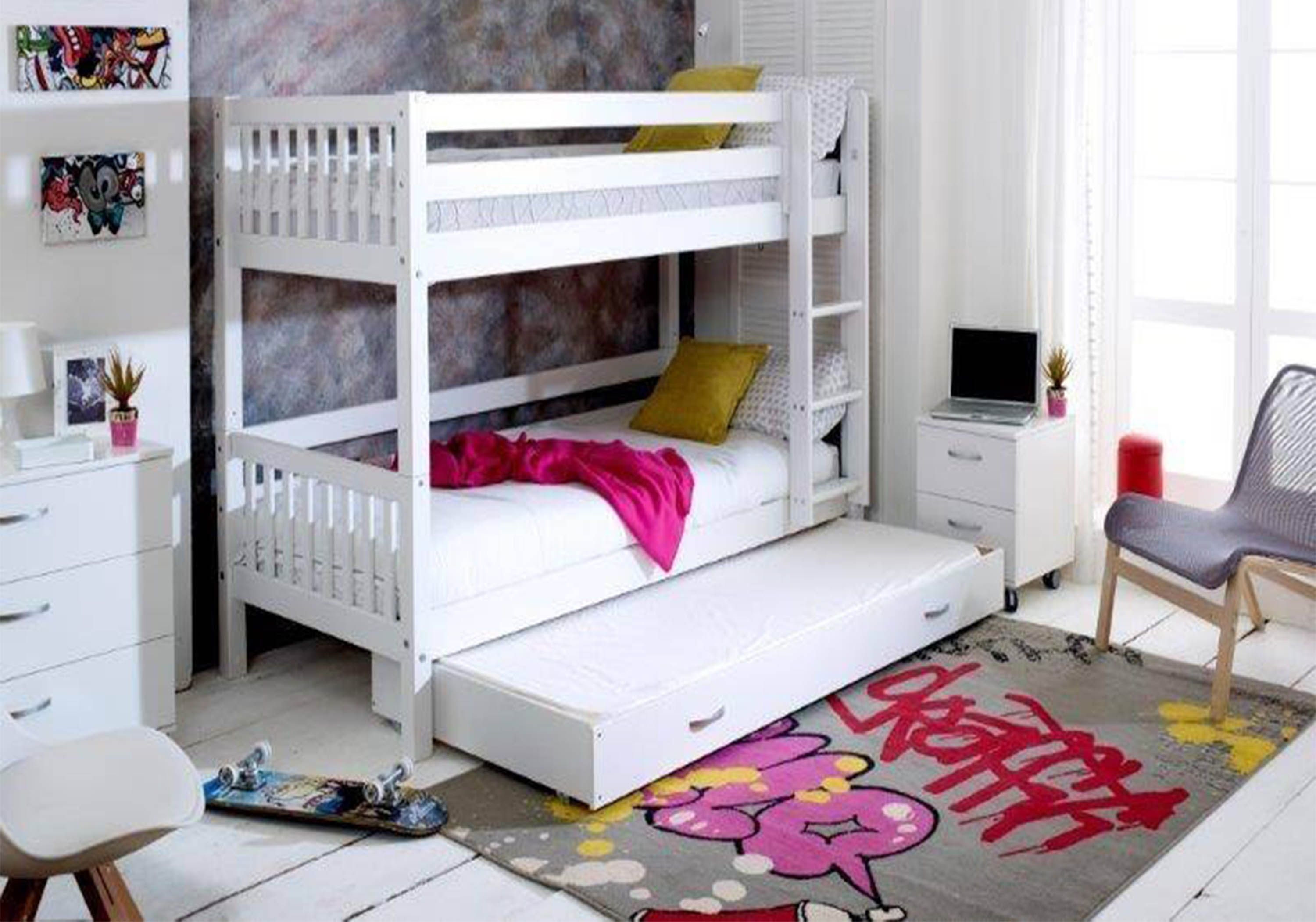 Thuka Nordic Bunk Bed 3, 3 In 1 Bunk Bed