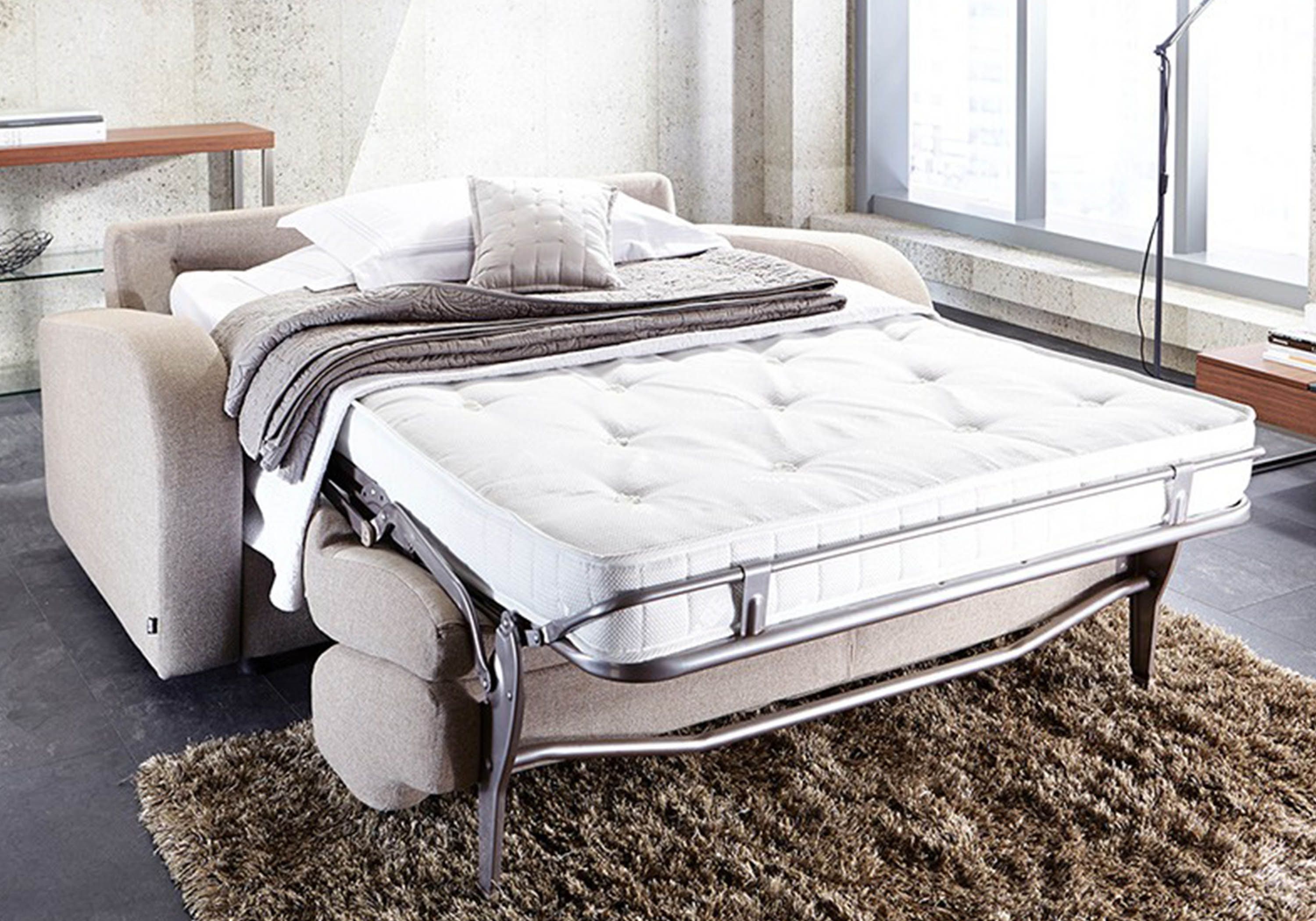 sofa bed with sprung mattress