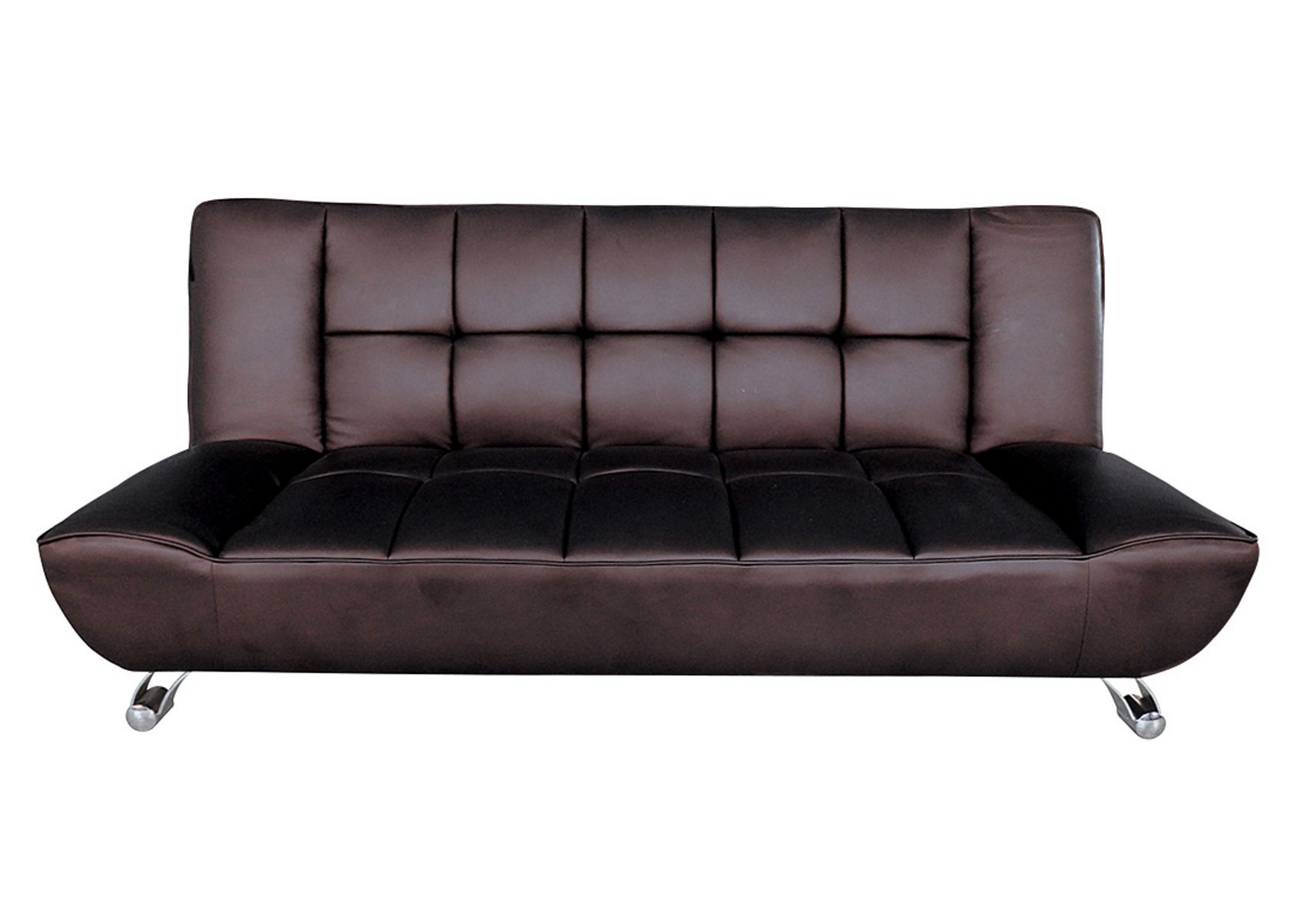 Lpd Vogue Brown Faux Leather Sofa Bed, Brown Faux Leather Couch