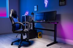 Flair Power B Gaming Desk With Colour Changing LED Lights